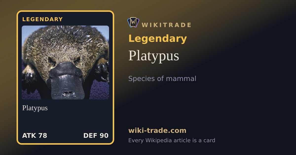 Platypus — Legendary card