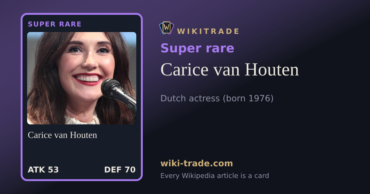 Carice van Houten — Super rare card