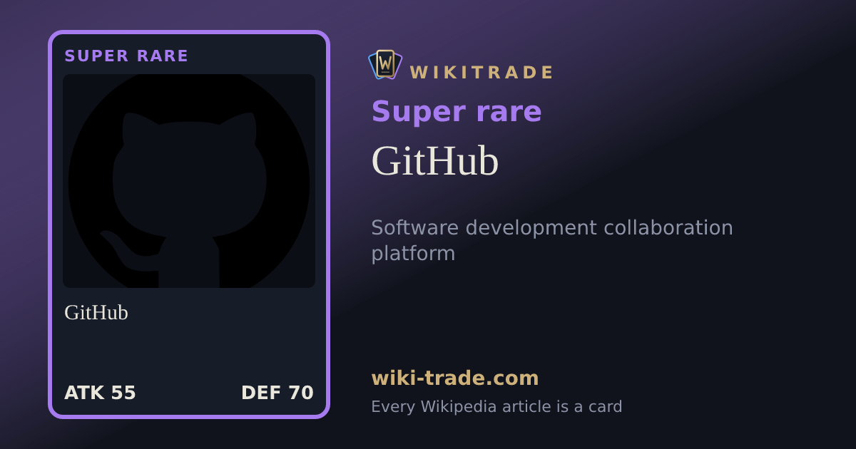 GitHub — Super rare card