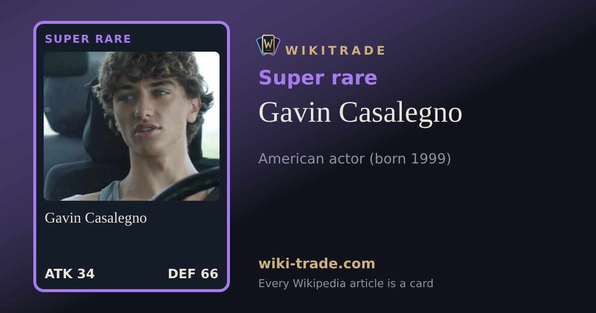 Gavin Casalegno — Super rare card