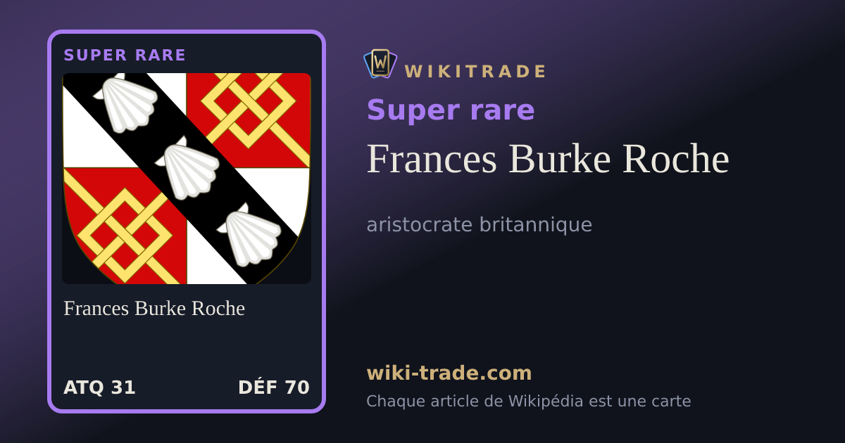 Frances Burke Roche — carte Super rare