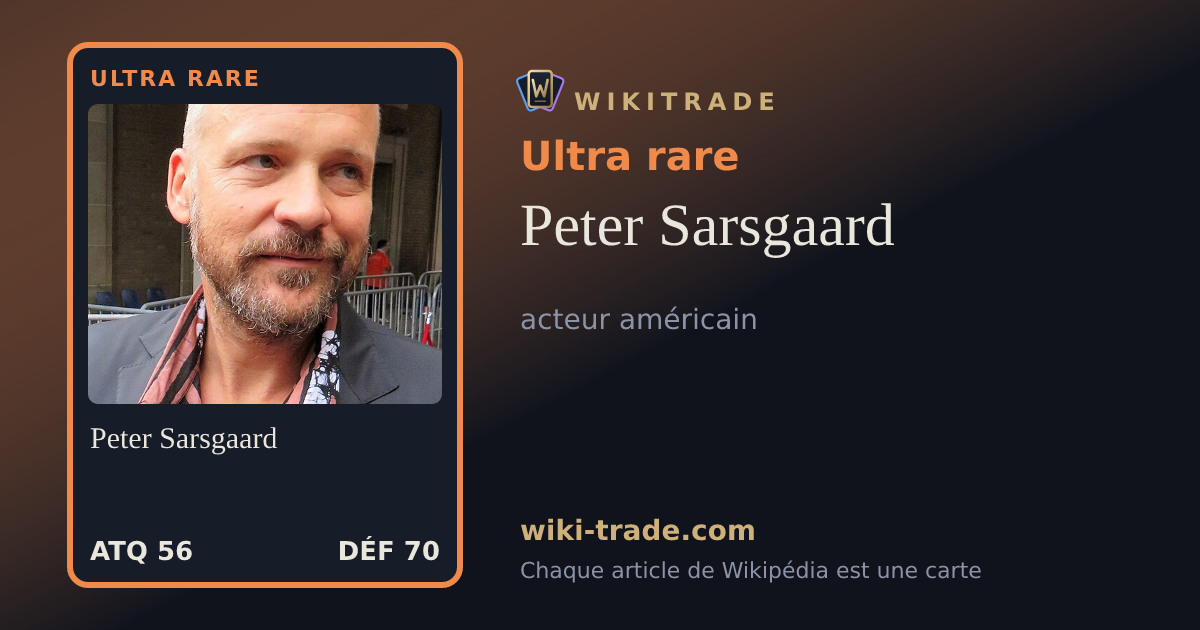 Peter Sarsgaard — carte Ultra rare