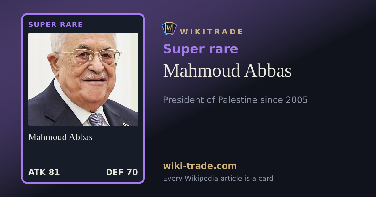 Mahmoud Abbas — Super rare card