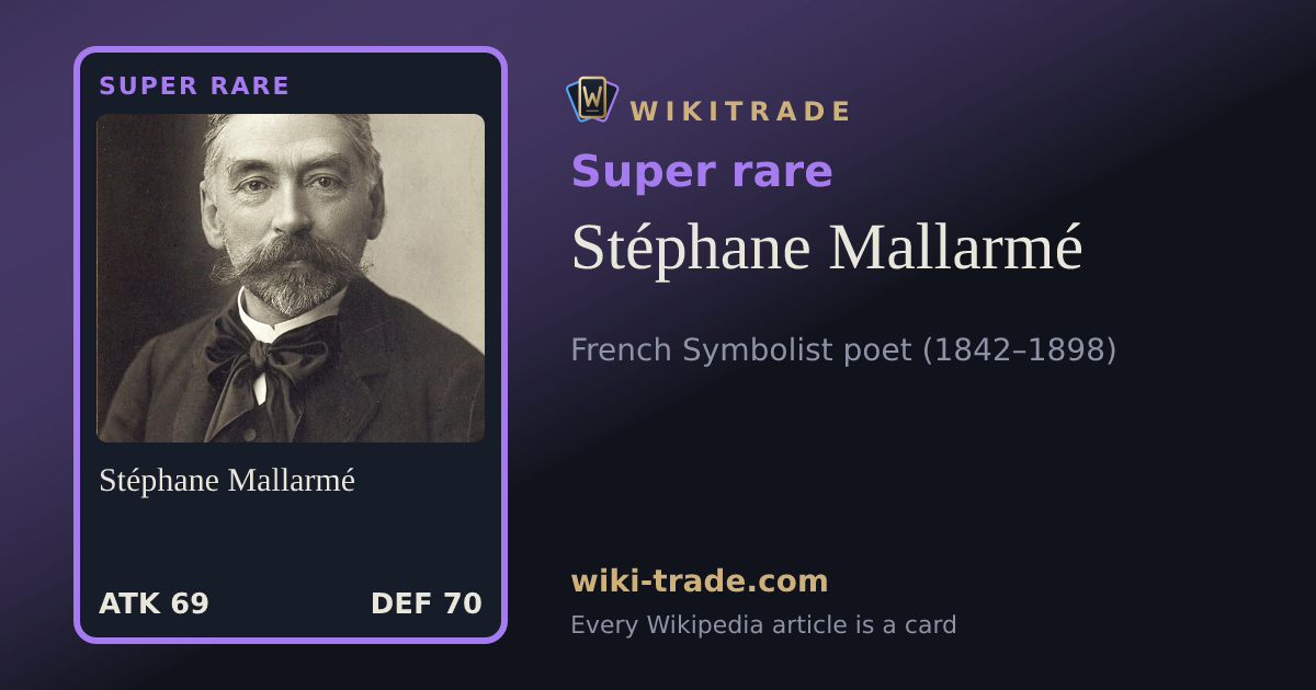 Stéphane Mallarmé — Super rare card