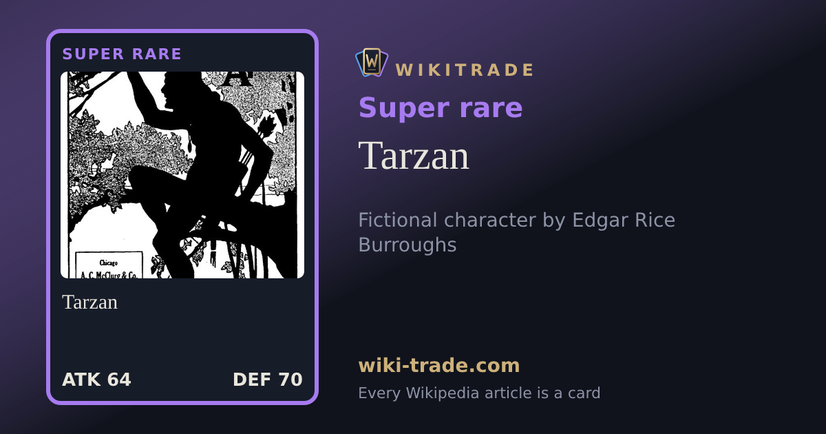 Tarzan — Super rare card