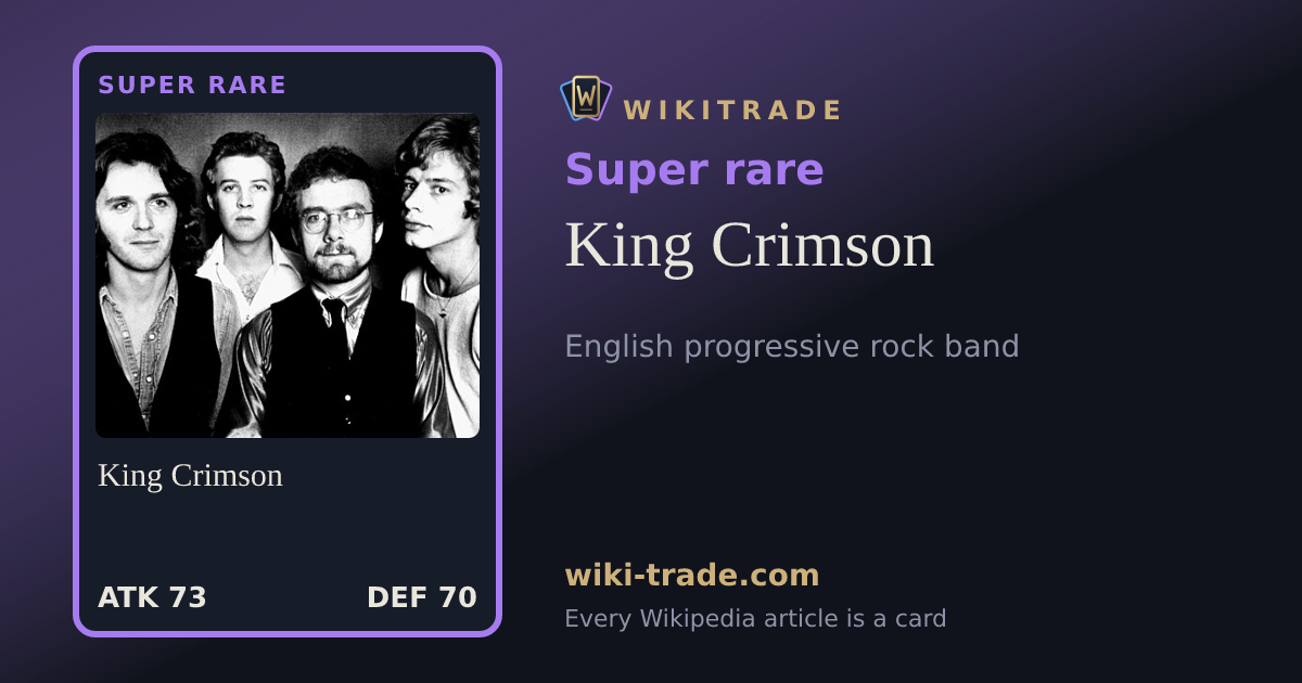 King Crimson — Super rare card