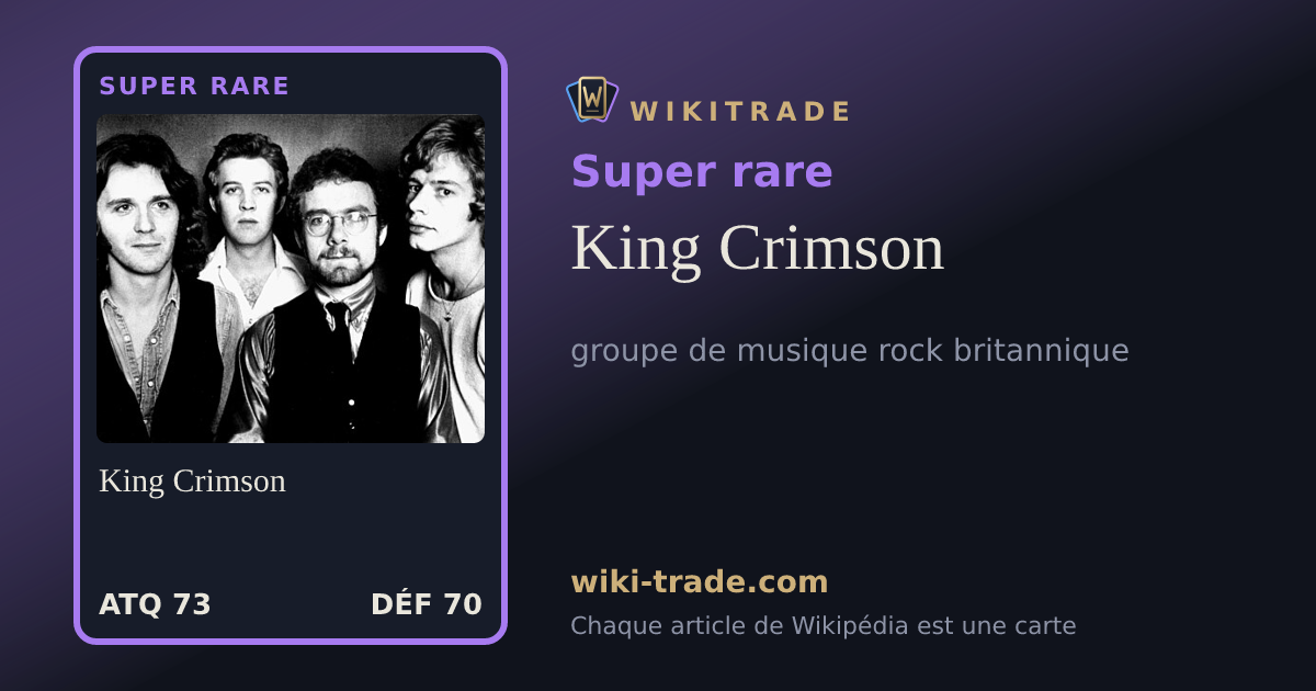 King Crimson — carte Super rare