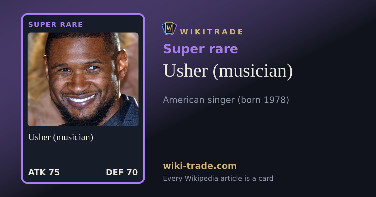 Usher (musician) — Super rare card