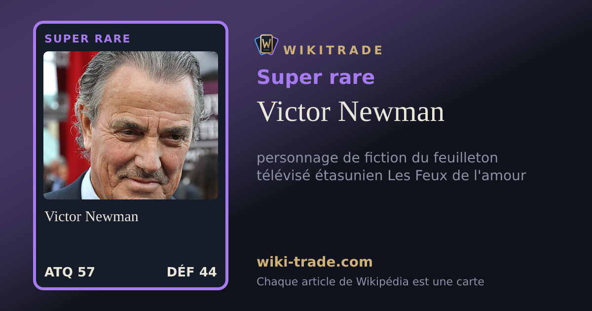 Victor Newman — carte Super rare