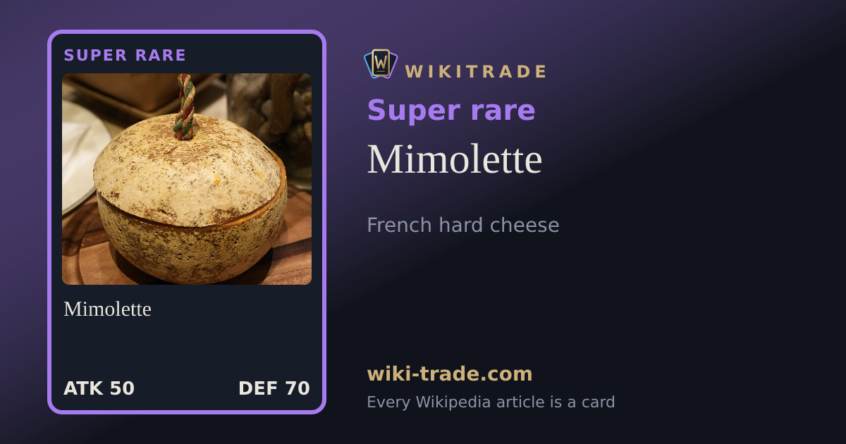 Mimolette — Super rare card