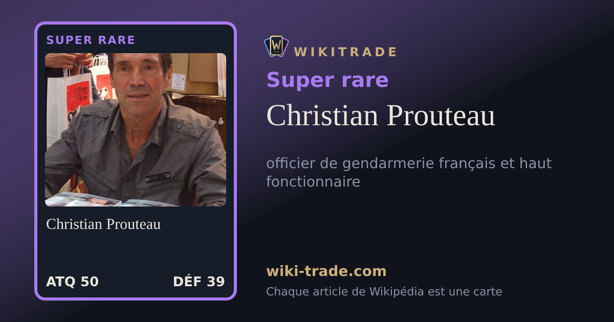 Christian Prouteau — carte Super rare