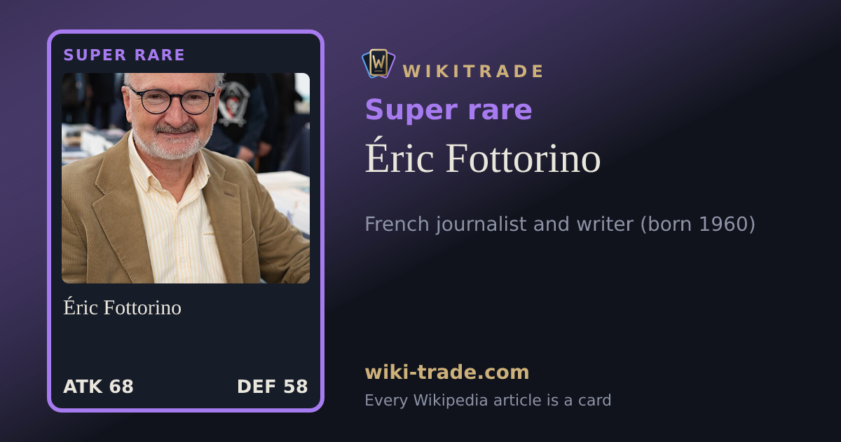 Éric Fottorino — Super rare card