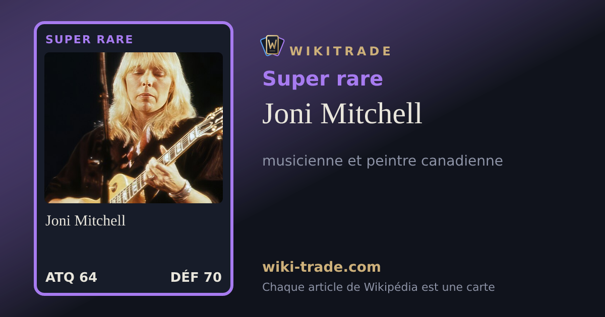 Joni Mitchell — carte Super rare