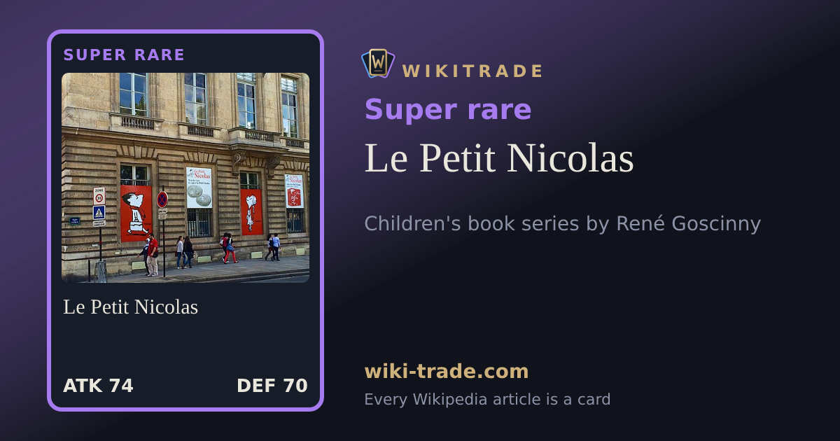 Le Petit Nicolas — Super rare card