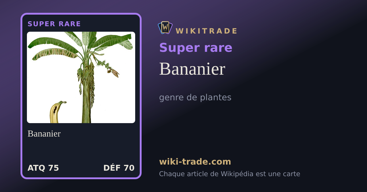 Bananier — carte Super rare