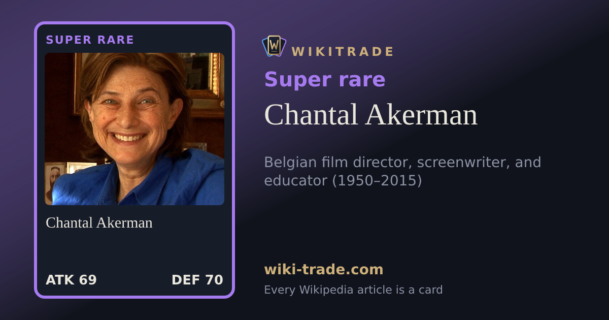 Chantal Akerman — Super rare card