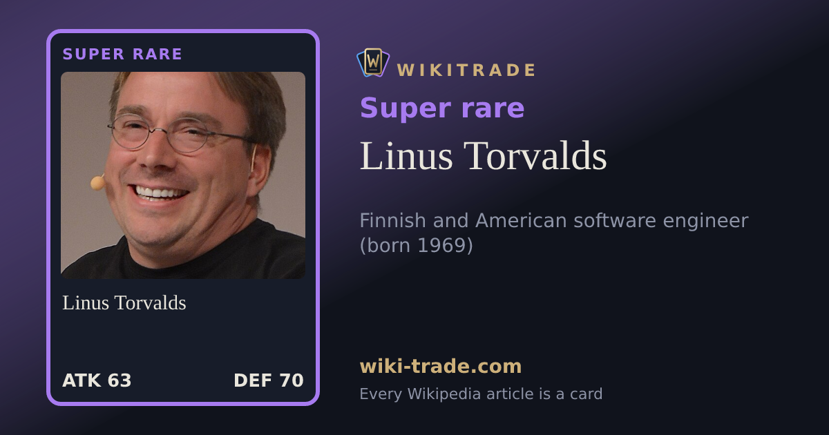 Linus Torvalds — Super rare card