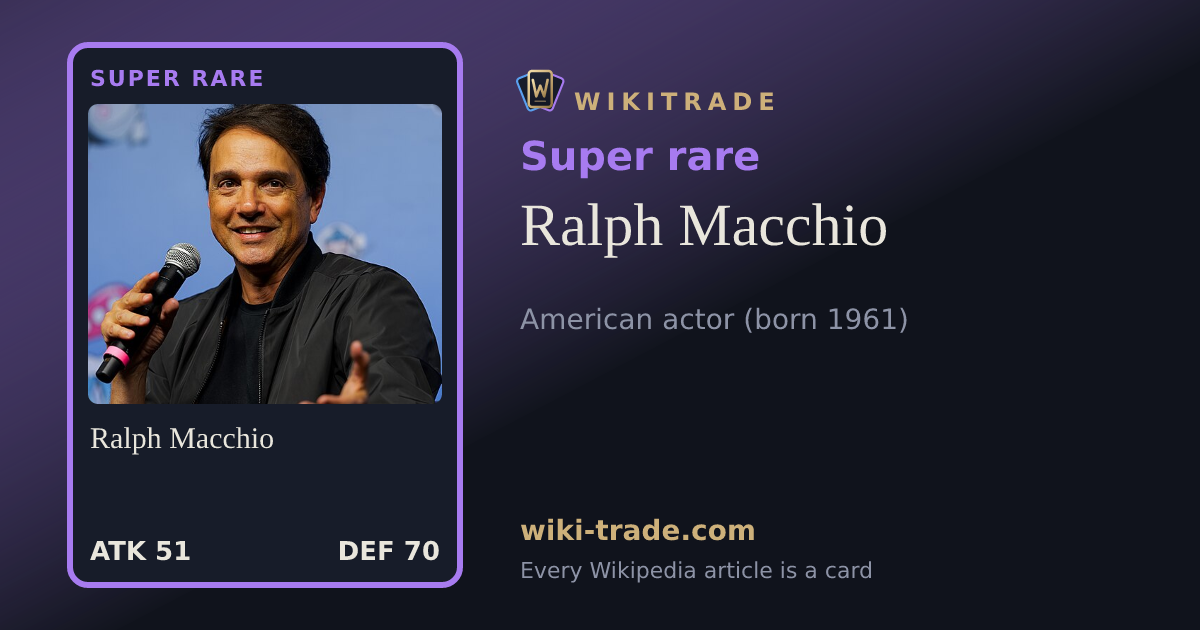 Ralph Macchio — Super rare card