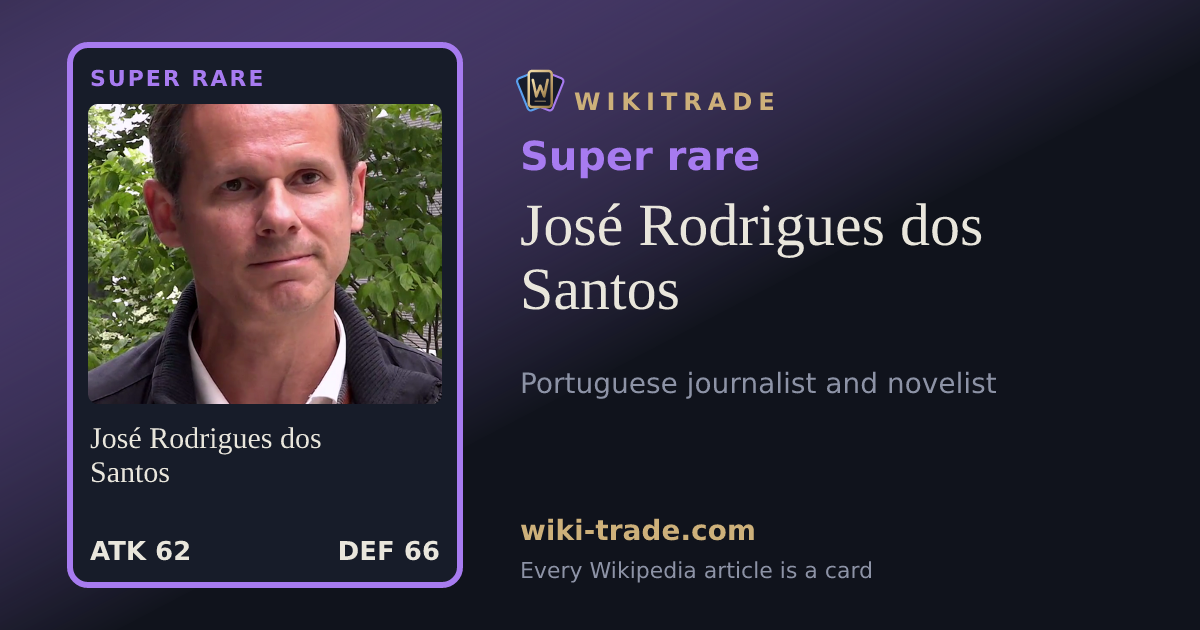 José Rodrigues dos Santos — Super rare card