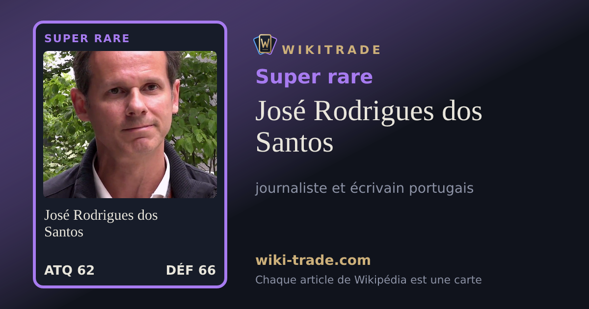 José Rodrigues dos Santos — carte Super rare