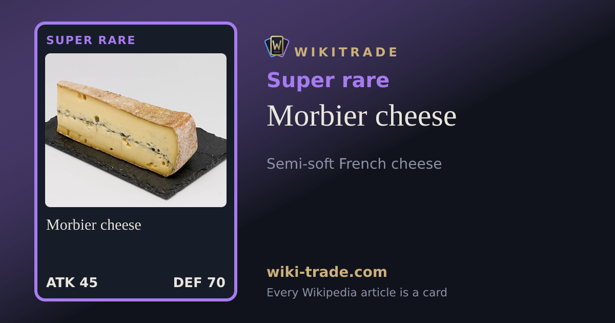 Morbier cheese — Super rare card