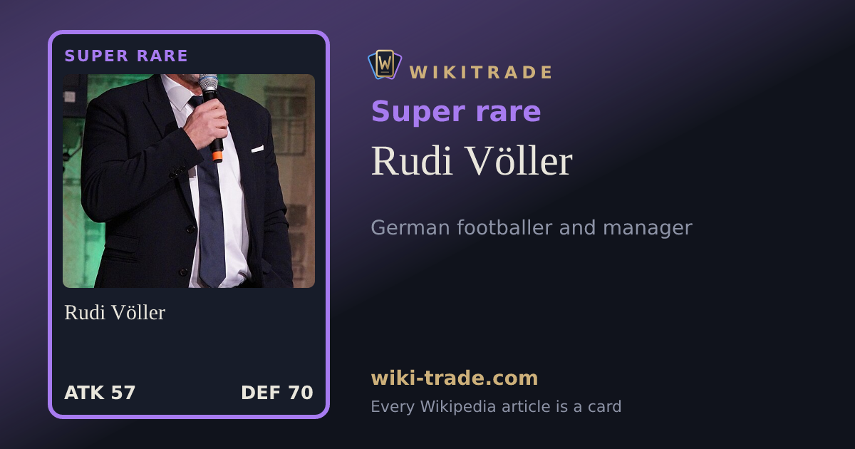 Rudi Völler — Super rare card