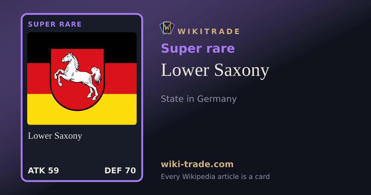 Lower Saxony — Super rare card