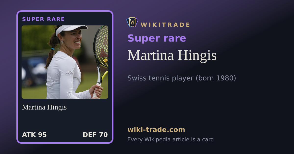 Martina Hingis — Super rare card