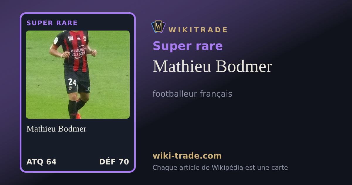 Mathieu Bodmer — carte Super rare