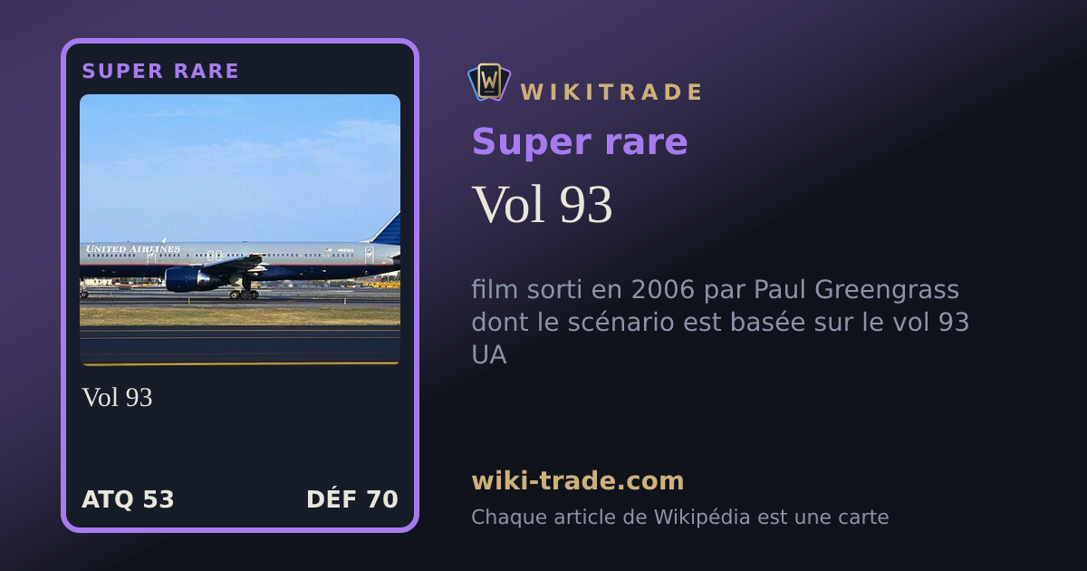 Vol 93 — carte Super rare