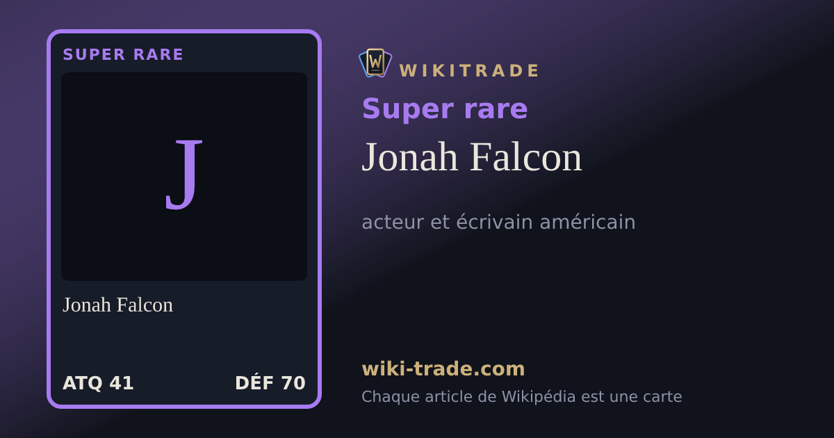 Jonah Falcon — carte Super rare