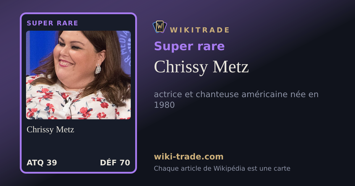 Chrissy Metz — carte Super rare