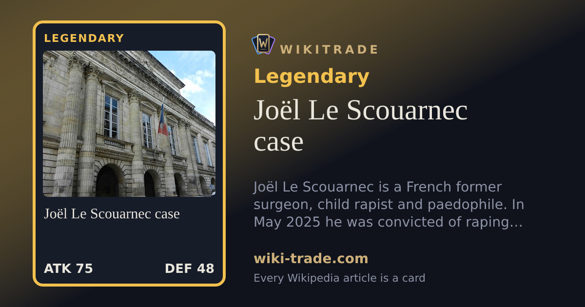 Joël Le Scouarnec case — Legendary card