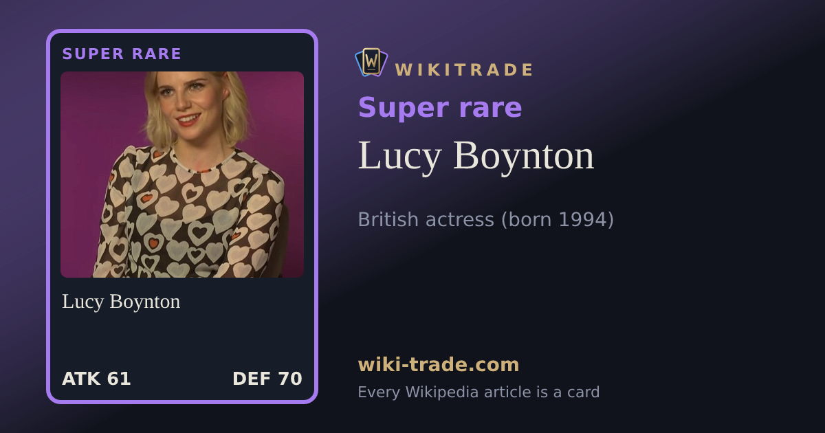 Lucy Boynton — Super rare card