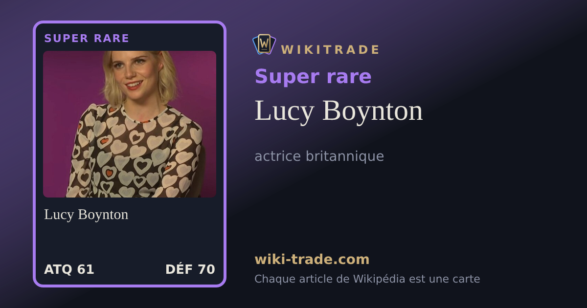 Lucy Boynton — carte Super rare