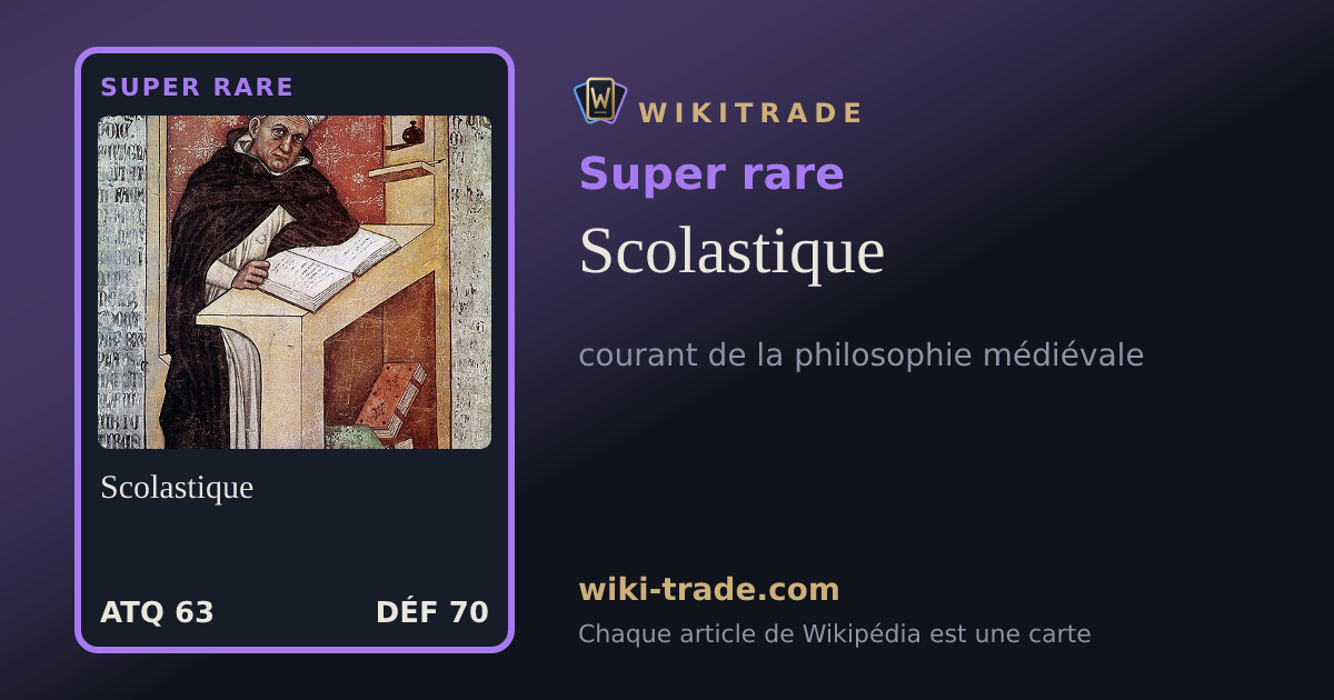 Scolastique — carte Super rare