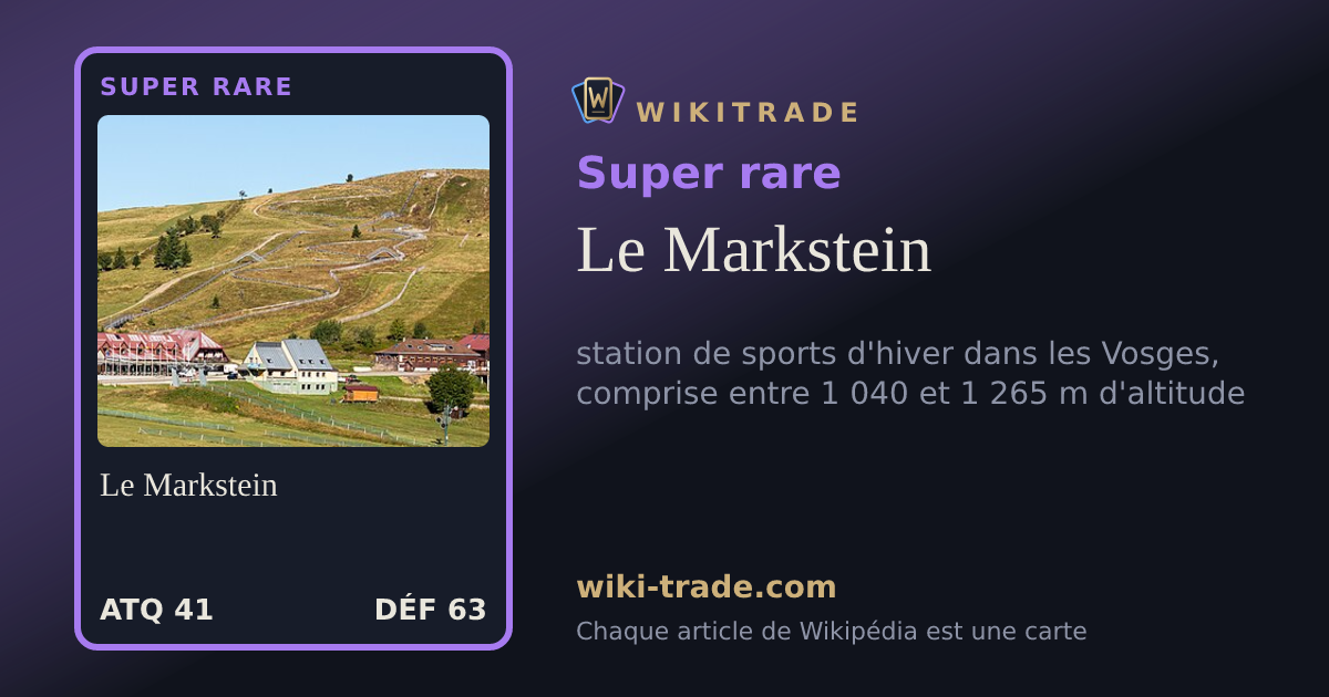 Le Markstein — carte Super rare
