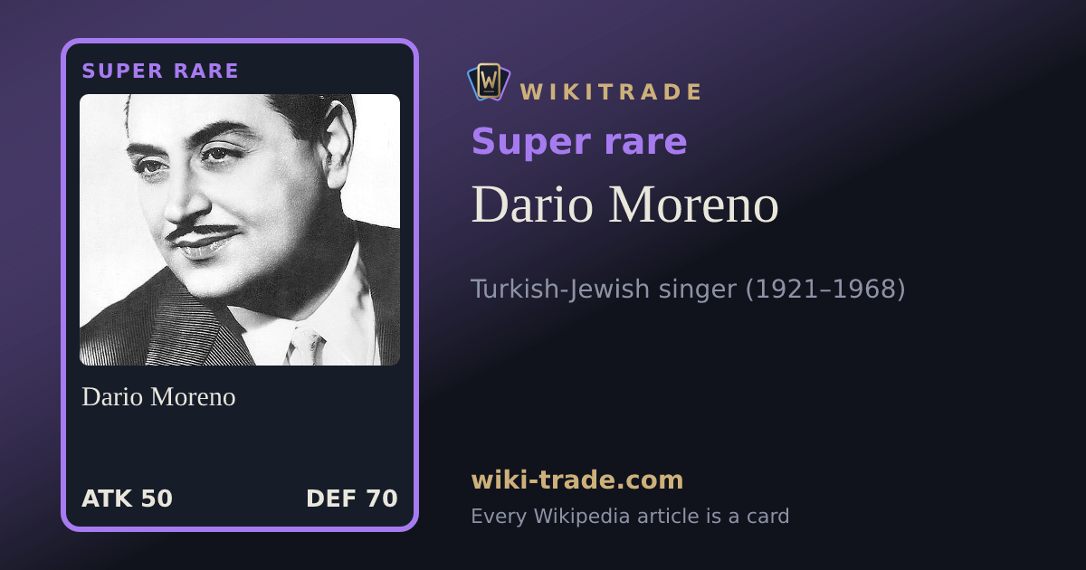 Dario Moreno — Super rare card