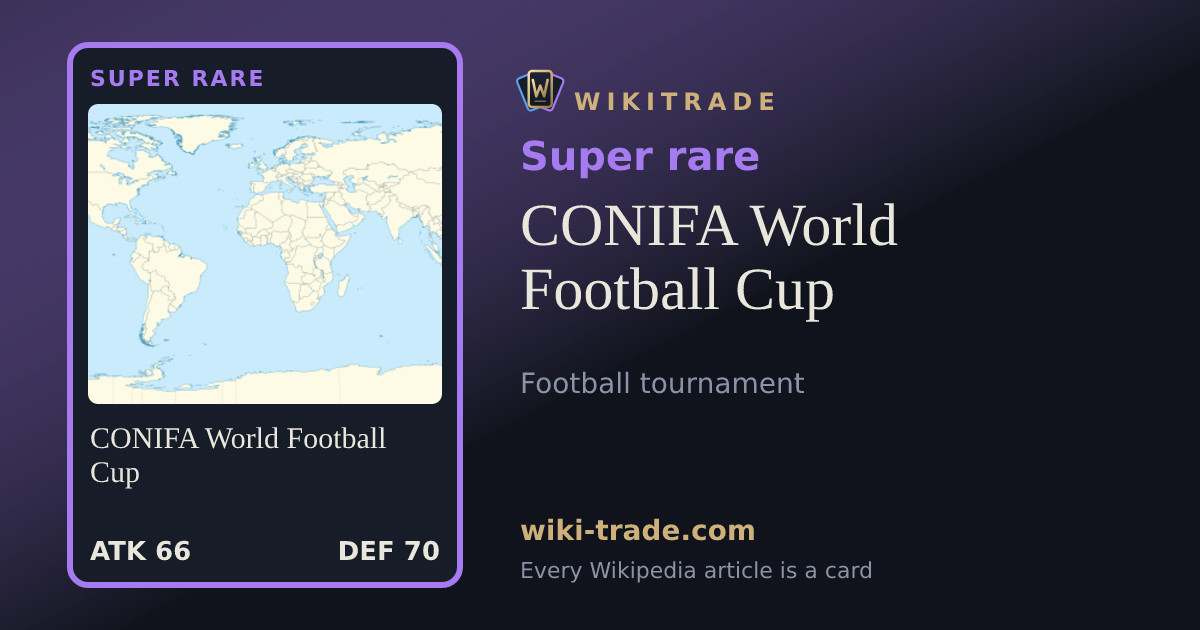 CONIFA World Football Cup — Super rare card