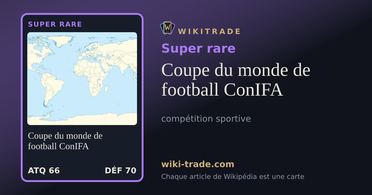 Coupe du monde de football ConIFA — carte Super rare