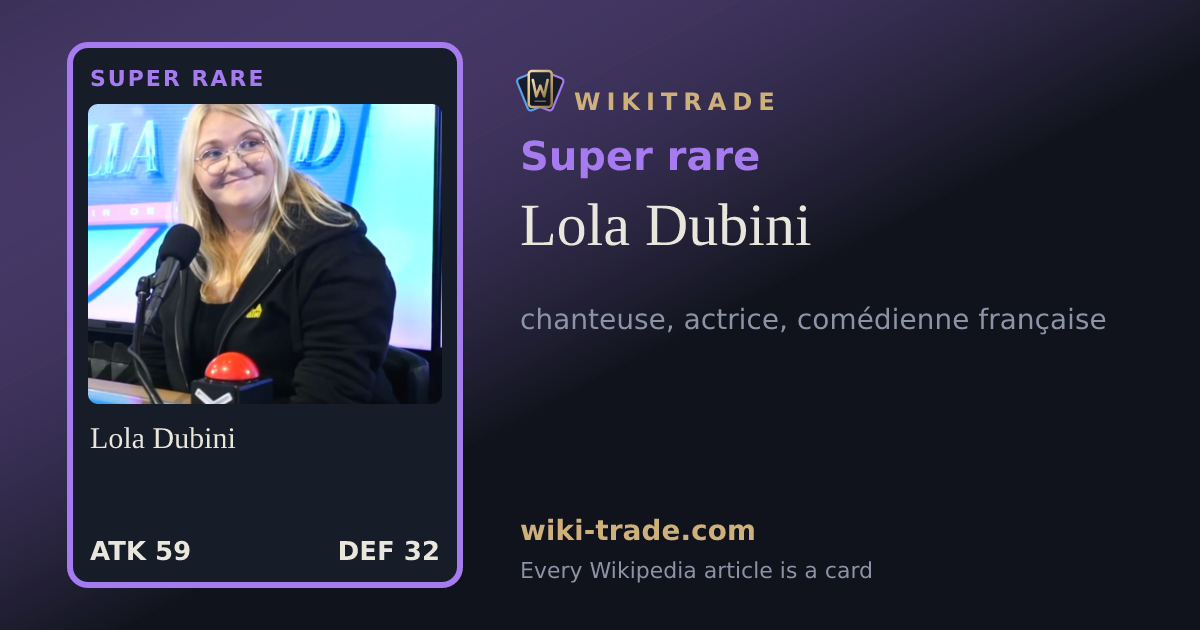 Lola Dubini — Super rare card