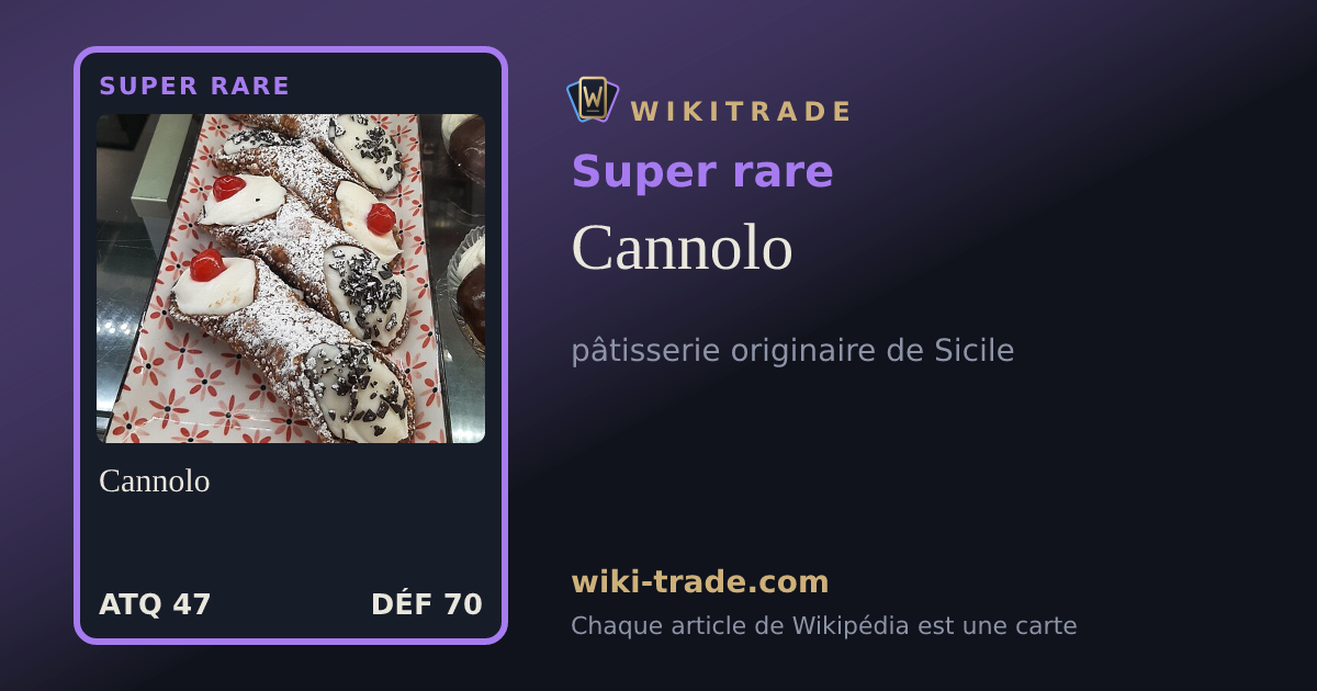 Cannolo — carte Super rare