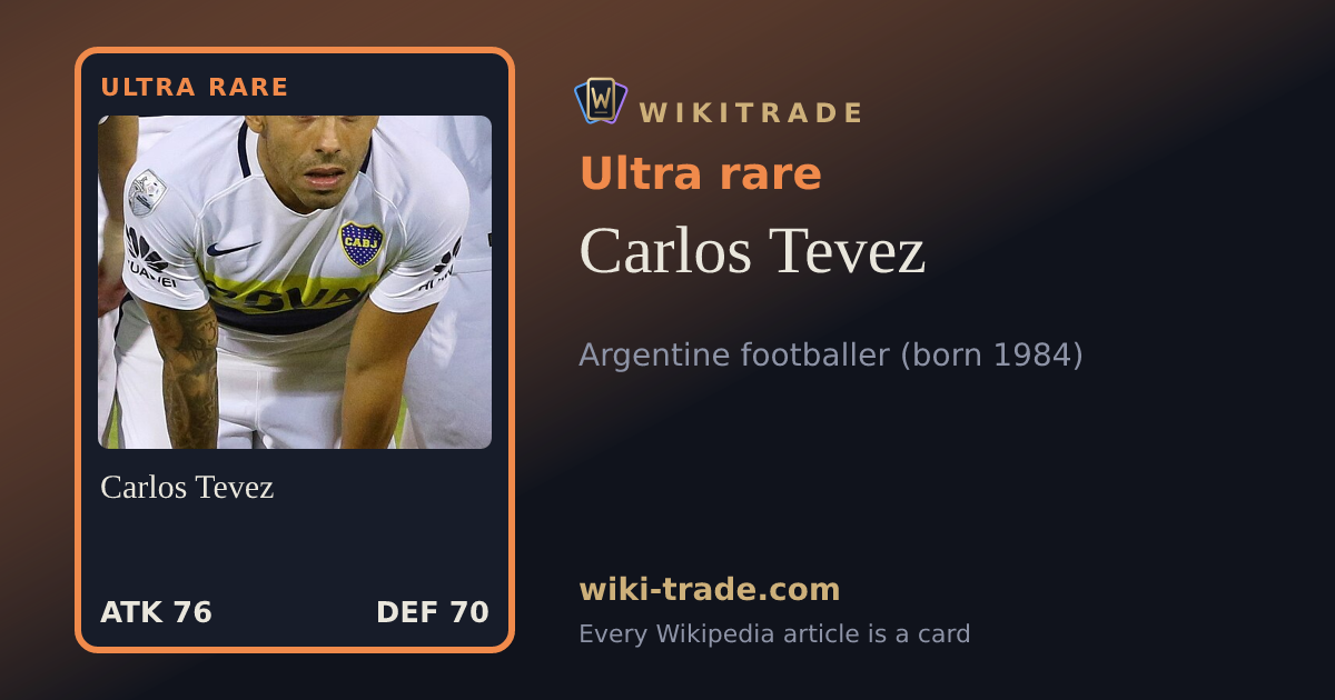 Carlos Tevez — Ultra rare card