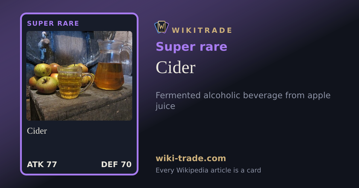 Cider — Super rare card