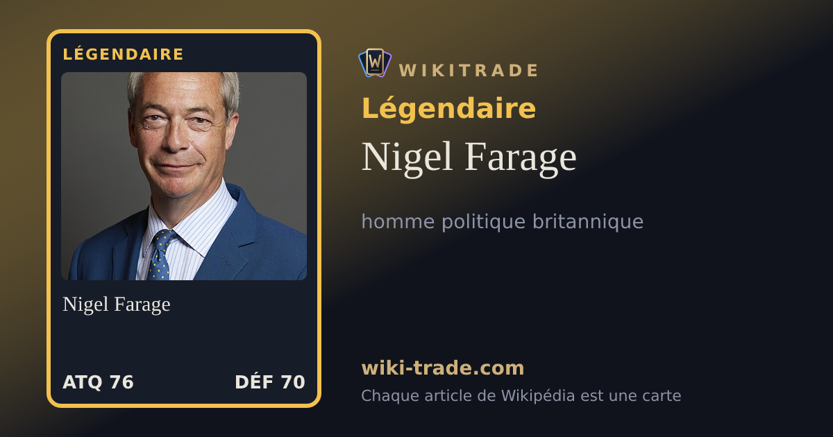 Nigel Farage — carte Légendaire