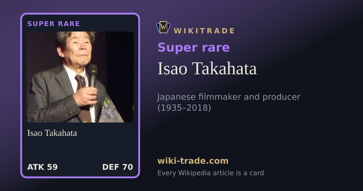 Isao Takahata — Super rare card