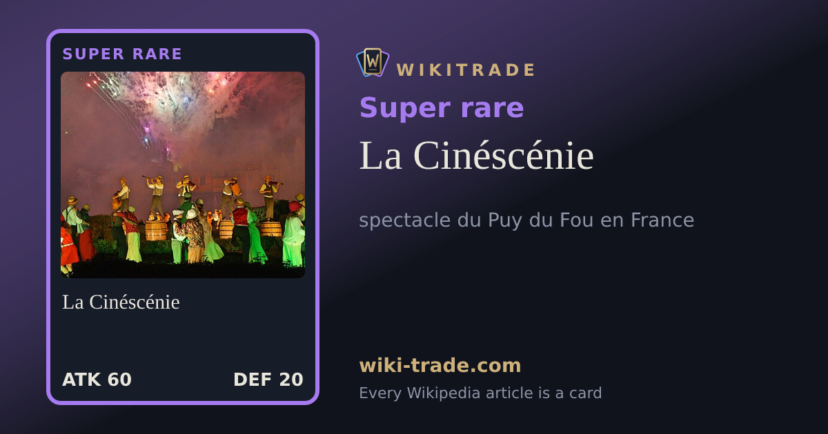 La Cinéscénie — Super rare card