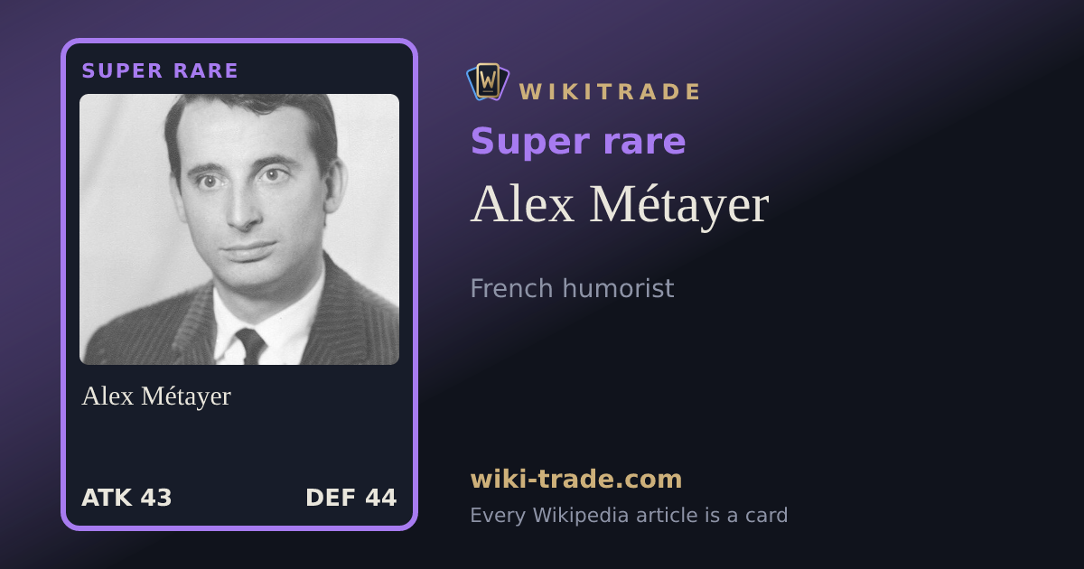 Alex Métayer — Super rare card