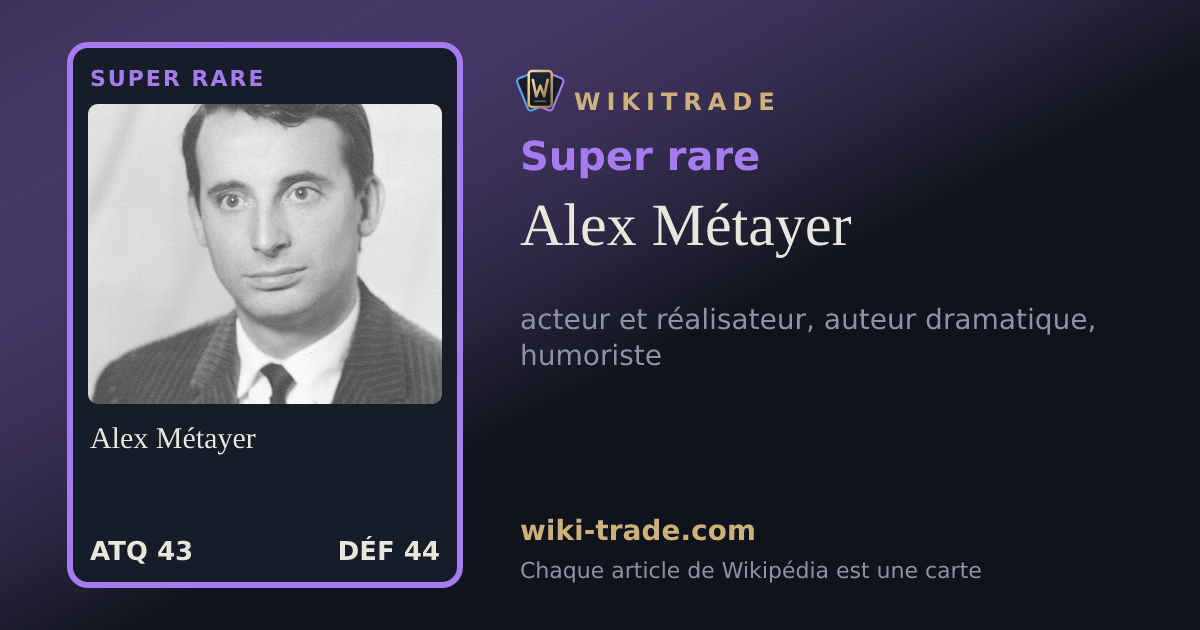 Alex Métayer — carte Super rare