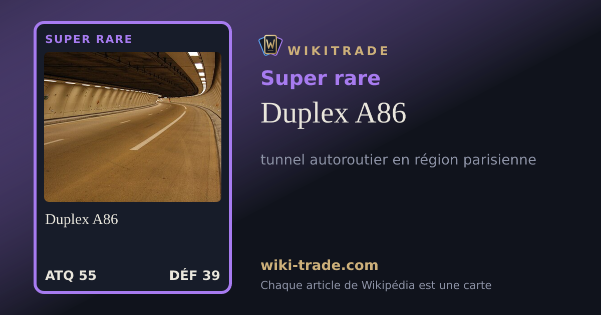 Duplex A86 — carte Super rare